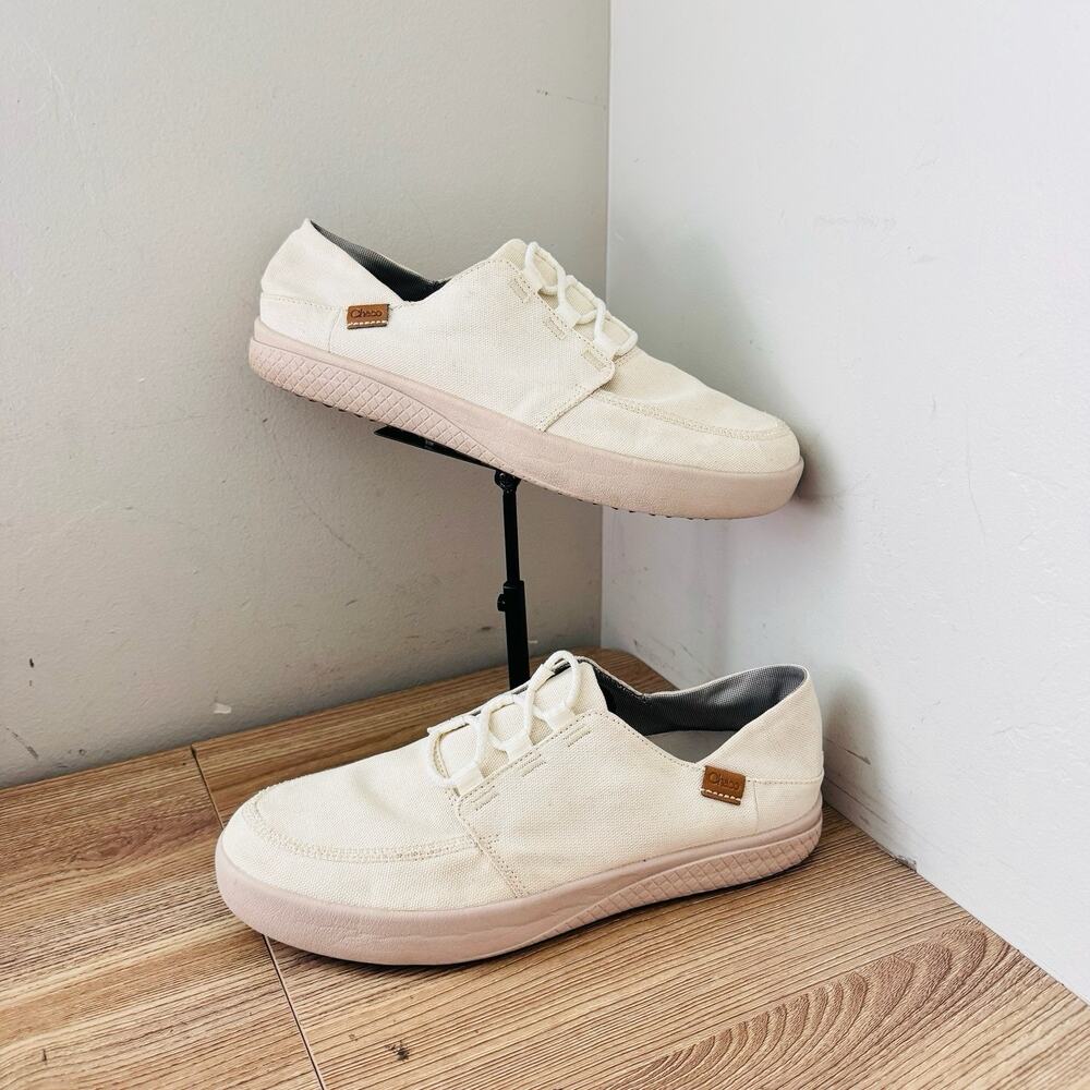 Chaco Ojai 3-Eye Slip-On Sneakers Cream Men’s Size 10.5